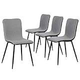 Juego de 4 sillas de comedor de cocina - ADAPTABLE: esta silla liviana está hecha para adaptarse a todo tipo de habitaciones, como su comedor, sala de estar, cocina, sala de estudio, oficina, reunión en roombalcony y más.