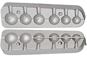 FISHING4U Molde de pesca de bola 10-15-20-25-30-40 Pesas y plomos