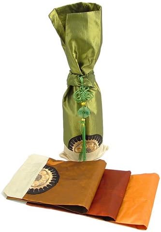Rosette Design Bottle Bag - Light Brown