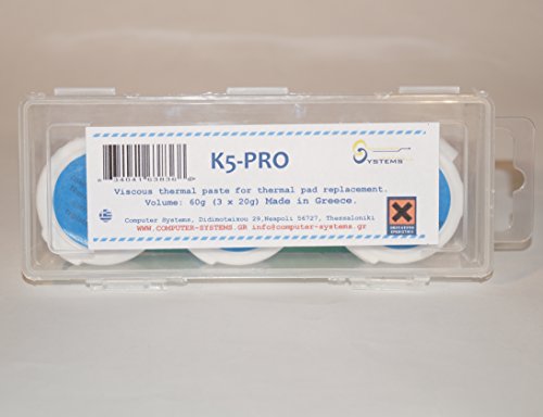 K5 PRO viskose Wärmeleitpaste für Thermal-Pad Ersatz 60g 3X20g Pack (Apple iMac, Sony PS4 & PS3, XBOX, Acer Aspire usw.) - 4