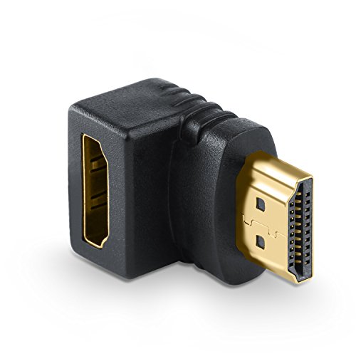CSL – HDMI Winkelstecker 90° Winkel – HDMI Kabel Adapter Stecker abgewinkelt - 2
