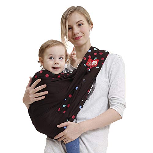 Preisvergleich Produktbild Babytragetuch Kindertragetuch Babybauchtrage Ring Sling Tragetuch Für Baby Neugeborene Innerhalb 12 KG,Baumwolle,Brown