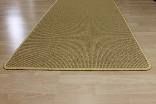 Sisal Teppich Malta, Naturfarbe Läufer 90 cm breit Größe 10 x 10 cm Musterstück - 3