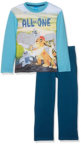Lion Guard Long Pyjama Conjuntos de Pijama, Bleu (Grey Blue/Dark Petrol), 5 años para Niños