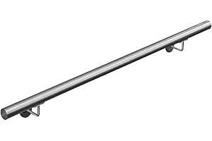 Corrimano scala Acciaio inox AISI 304 Ringhiera diametro 42mm V2Aox 40-1000 cm, Lunghezza:120 cm