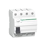 Intensidad nominal (In) 63 A Schneider Electric A9Z05463 Interruptor Diferencial, 4P, 63A, 30Ma, Clase Ac