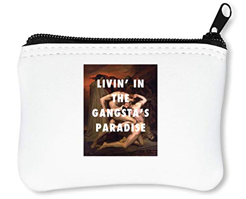 Preisvergleich Produktbild Livin' In The Gangsta'S Paradise Reißverschluss-Geldbörse Brieftasche Geldbörse