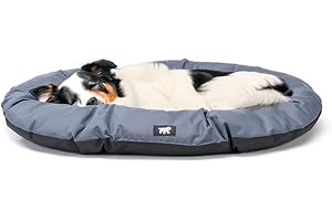 Ferplast Cuccia Cane e Gatto Antigraffio e Impermeabile, Tessuto Tecnico Resistente, Taglia Media RELAX TECH, Lavabile in Lavatrice a 30°, 85 x 55 x 3 cm, Grigio