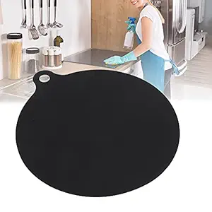 Induction Cooktop Mat, Household Silicone Induction Cooker Cookware Protector Mat Heat Insulated Round Pad 22cm Kitchen Utensils