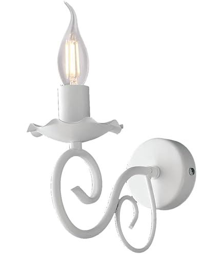 Applique a candelabro con pendenti a gocce di cristallo in acrilico