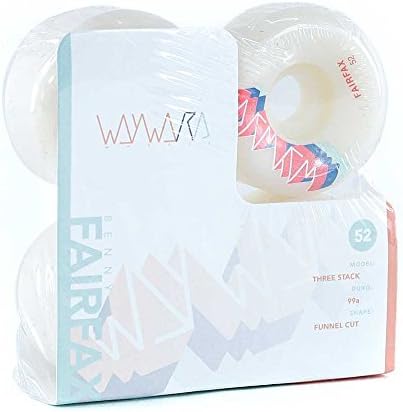 Wayward Wheels Three Stack Benny Fairfax Skateboard Wheels 99a Funnel Cut 52mm