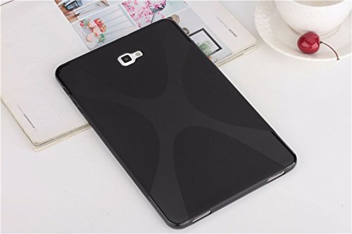 Hülle für Samsung Galaxy Tab A 10.1 SM-T580 T585 Zoll Schutzhülle Etui Tablet Tasche Smart Cover T580N T585N (Schwarz) NEU - 2
