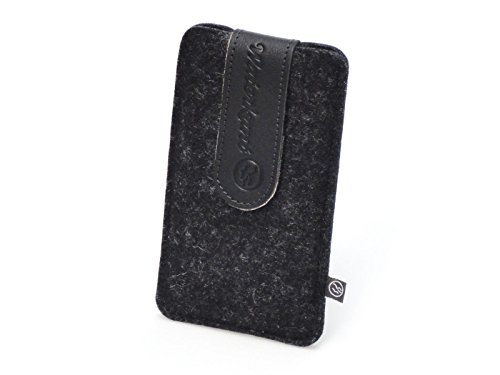 Preisvergleich Produktbild Waterkant Deichkönig Strip Wollfilz / Leder für Fairphone Grau / Schwarz