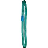 PONSA. 2t - 1 m Tubular/Round Green High Tenacity Polyester Sling, 2000 kg Resistance and 1 Linear Metre (2 m Circumference)