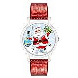 TianWlio Armbanduhren Damen Mode Frauen Armbanduhr Christmas Leather Band Analog Quarz Vogue Armbanduhren Geschenk