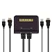Produktbild ForceSthrength Mini HDMI KVM Switch 2 Port mit Kabeln für Keyboard Mouse Monitor Sharing
