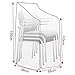 Produktbild EUGAD GZ1198tp Schutzhülle für Gartenstuhl 68x96x110/150 cm , Schutzhaube Abdeckplane Abdeckhaube Gewebeplane , Gartenmöbel Plane Hülle Abdeckung wasserabweisend , transparent