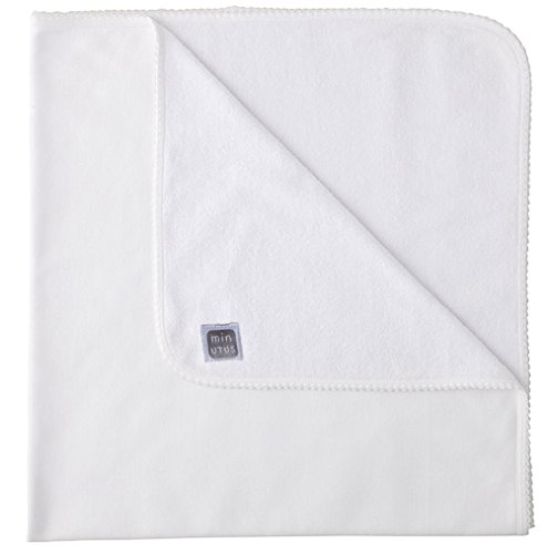 Preisvergleich Produktbild Minutus Baby Badetuch Baumwolle Plain 80 Cm Weiß