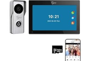 ANJIELO SMART 1080P Video Doorbell Intercom with 7 inch Touch Monitor System,Video Doorphone Camera,TUYA WiFi Smart Home Video Intercom Door Phone Kits
