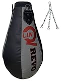 3ft Maize Bag Pear Shape Punch Bag Punchbag Boxing Black & Red Punching Bag