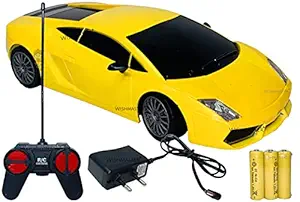 Wishmaster Mini RC Car Series 1:24 Scale Remote Control Car Model Vehicle for Boys and Girls Teens and Adults Gift For Boys 4, 5, 6, 7, 8 Years Old | Working Front Head Lights | 20 Meter Range | Reachable Batteries For Car With Charger | Easy To Charge The Car Like a Mobile !!! [ Assorted Color ]