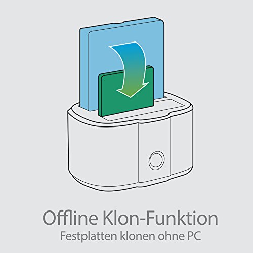 USB 3.0 Offline Klon DockingStation SATA 6Gb inkl. UASP-Unterstützung | für SATA-I, II, III (1,5/3/6 Gb/s) HDD/SSD mit Offline Klon-Funktion - 6