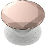 PopSockets PopGrip Mit Austauschbarem Top | Ausziehbarer Griff & Ständer | Saffiano Rose Gold | Kabelloses Laden Möglich