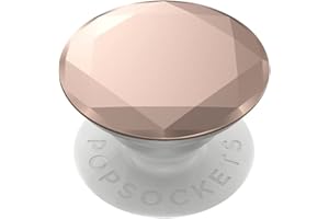 Popsockets PopGrip - Soporte y Agarre para Teléfonos Móviles y Tabletas con un Top Intercambiable - Metallic Diamond Rose Gold