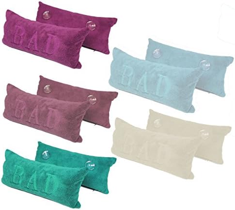 Microfibre Bath Pillow Neck Pillow Bath Tub Cover 20 x 40 CM with Suction Cups