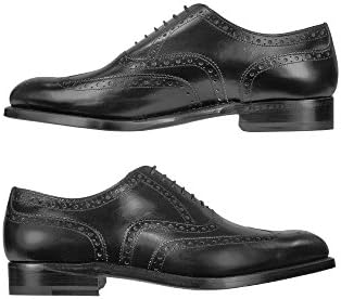 MORESCHI Men's Oxfordblack Black Leather Lace-Up Shoes