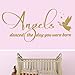 Produktbild Angels Danced The Day You Were Born - girl's boy's bedroom playroom nursery (Medium) by Wondrous Wall Art