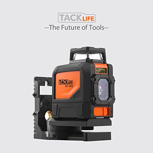 Tacklife SC L03 Klassischer Kreuzlinien-Laser mit Messbereich 30M und Neigungsfunktion, 360 Grad Horizontaler Linie, Linienlaser IP 54 Staub- und Spritzwasserschutz ( inkl. Schutztasche, Magnetische schwenkbare Haltung) - 9