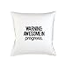 Produktbild Warning Awesome In Progress Motivational Komisch Kissenbezug Haus Sofa Bett Dekor Weiß