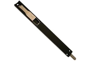 FAPIM BLO00038 - Serratura a leva Titan alluminio, colore nero, L.220 x Larg.22 x P.8 mm, porta pesante-3722B, NSP