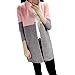 Produktbild Damen Mantel Cardigan Jacken Parkajacke Lange Sweatjacke Frauen Slim Mantel Parka Jacke Outwear Steppjacke Oberbekleidung Mode Trenchcoat Wintermantel Elecenty (Rosa, Freie Größe)