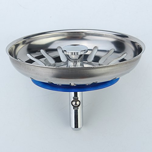 Küchen Spülensieb Abflusssieb Und Abfallfilter Für Spülbecken aus 304 Edelstahl 80mm - 5