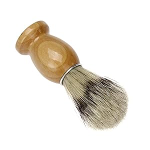 Badger Shaving Brush,Malloom Professional Barber Salon Shave Shaving Razor Brush Wood Handle Tool - Image 4