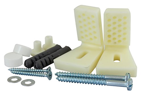 TIMCO Adjustable WC/Bidet Fixing Kit - Designed to fix WC pan/bidets to a Variety of Solid Building Materials - 2 Pieces
