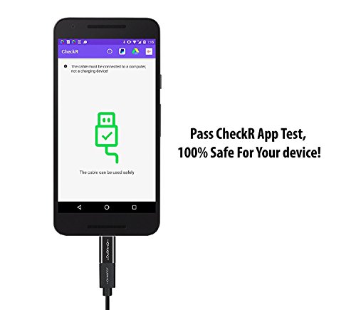 HomeSpot USB C auf Micro USB Adapter für Type C Geräte, neues Apple MacBook, Google ChromeBook Pixel, HTC 10, LG G5, Nexus 5X, Nexus 6P, OnePlus 2 (2 x Schwarz) - 4