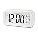 Produktbild JUYUAN-EU Digital NachtSensor Wecker LED Snooze Taste Alarm Clock - Beleuchtung Reisewecker Licht aktivierten Sensor-HintergrundbeleuchtungWeiss