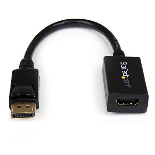 StarTech DP2HDMI2 - Adaptador conversor de v&iacute;deo DisplayPort a HDMI, negro