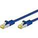 Produktbild intellinet 741262 Netzwerkkabel Cat7-Rohkabel mit Cat6a-Stecker 100% Kupfer LS0H 30m blau