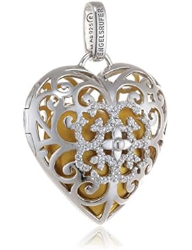 Engelsrufer Herz mit Klangkugel gold & Zirkonia