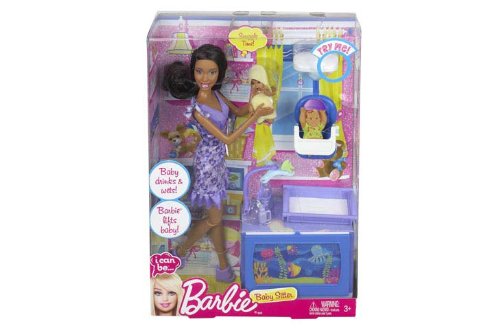BARBIE I CAN BE BABY SITTER NIKKI DOLL PLAYSET