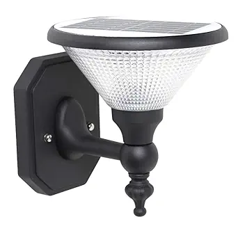 REALBUY Solar LED Wall Light 10W (3-in-ONE Colors) with Remote Controller - IP65 Water-Proof