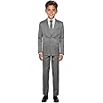 Black n Bianco Boys' Formal Black Suit with Shirt and Vest