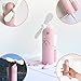 Produktbild PINEsong Mini Ventilator Kreativ Handy-Halterung Tragbar Spray Expression Mini Lüfter Mini Standventilator mit Kühlung Wiederaufladbar für Außen, Zuhause, Büro, Camping (Rosa)