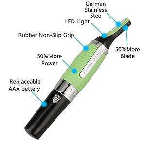 A-SZCXTOP Pocket Small Trimmer Clipper Men's Nose Ear Hair Trimmer Perfect for Shaving Neck Hair and Eyebrow - Image 2