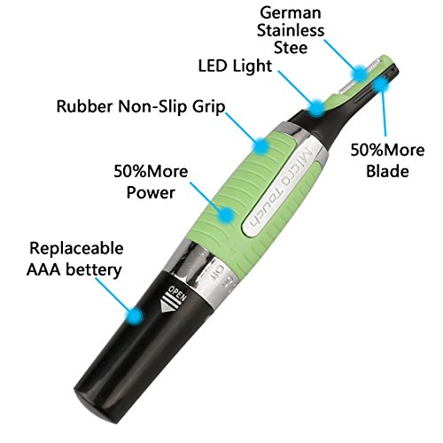 A-SZCXTOP Pocket Small Trimmer Clipper Men's Nose Ear Hair Trimmer Perfect for Shaving Neck Hair and Eyebrow - Image 3