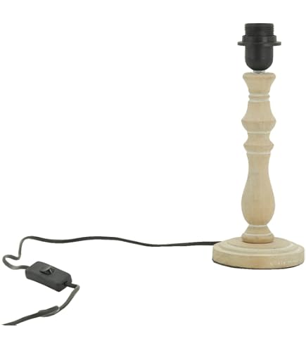 Pied De Lampe En Bois H20cm - Petit Modèle - Fabriqué En Pologne
